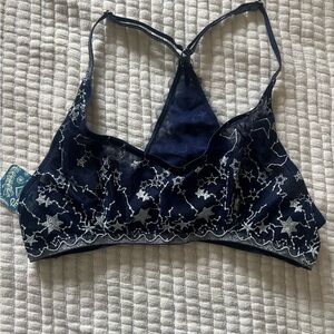 NWT Free People - Navy Starry Bralette